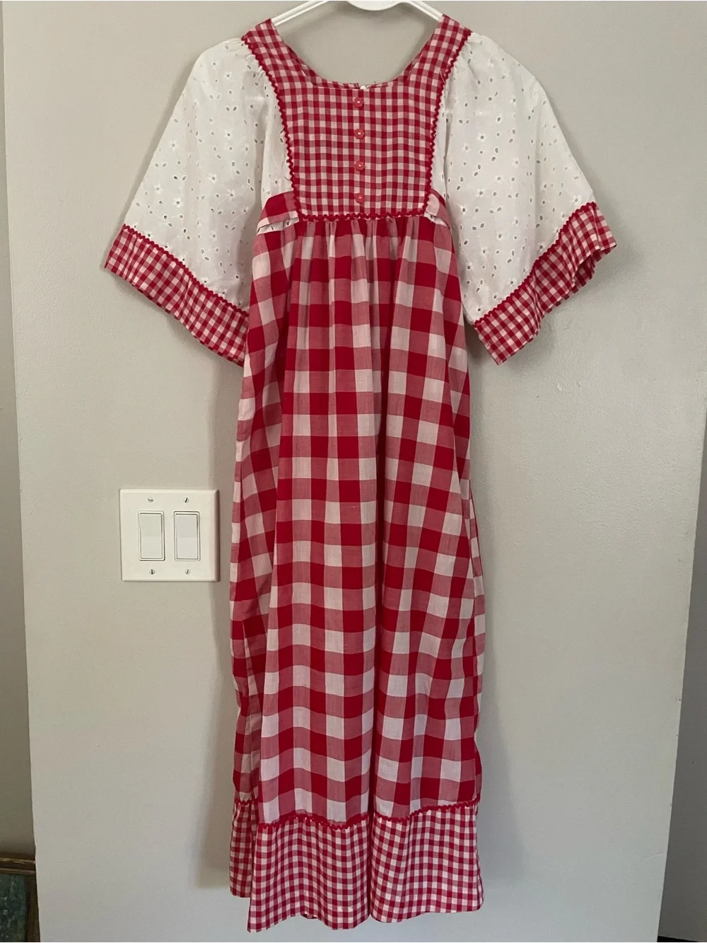 Vintage Andrade Honolulu Dress Hawaiian Maxi Girls Boho Prairie Cottagecore L
